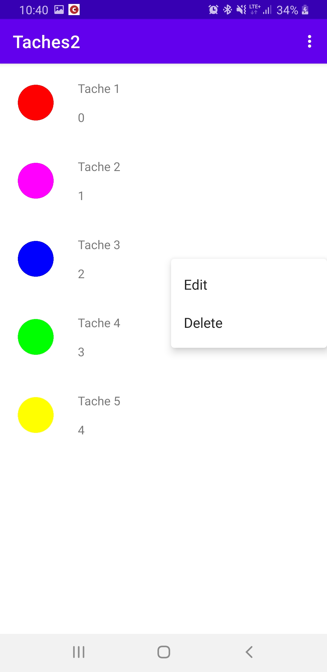 Tâches